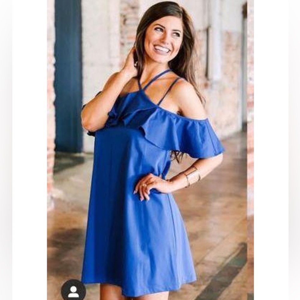 These Three Boutique Blue Shift Dress